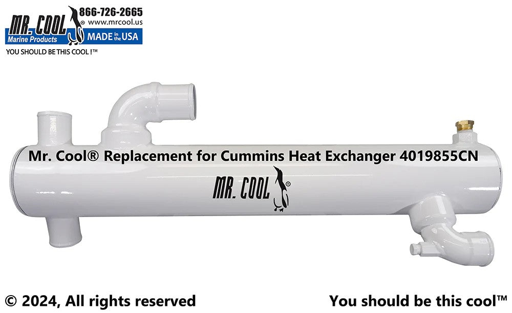 4019855CN Cummins 6BT Heat Exchanger 4019855CN 4x25 Replacement MR COOL