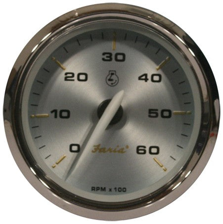 204800 Faria Kronos 4" Tacho 6000rpm Inboard | Genuine Faria Gauge