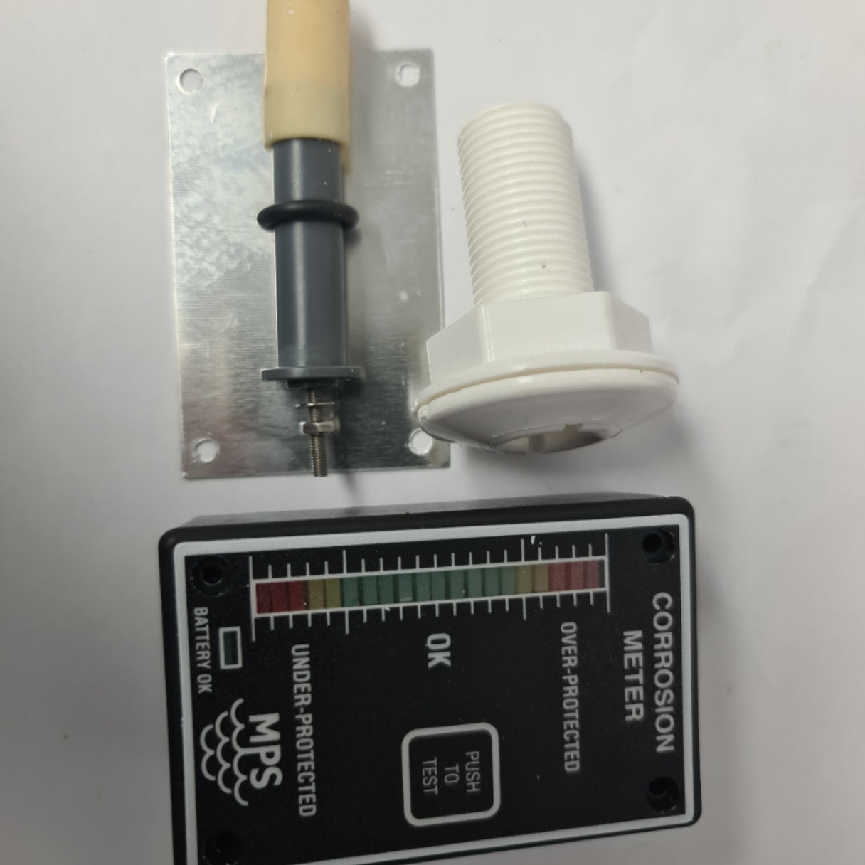 1236 Corrosion Meter Kit with 2" x 3/4" Plastic Thru Hull Fitting for Sterndrive