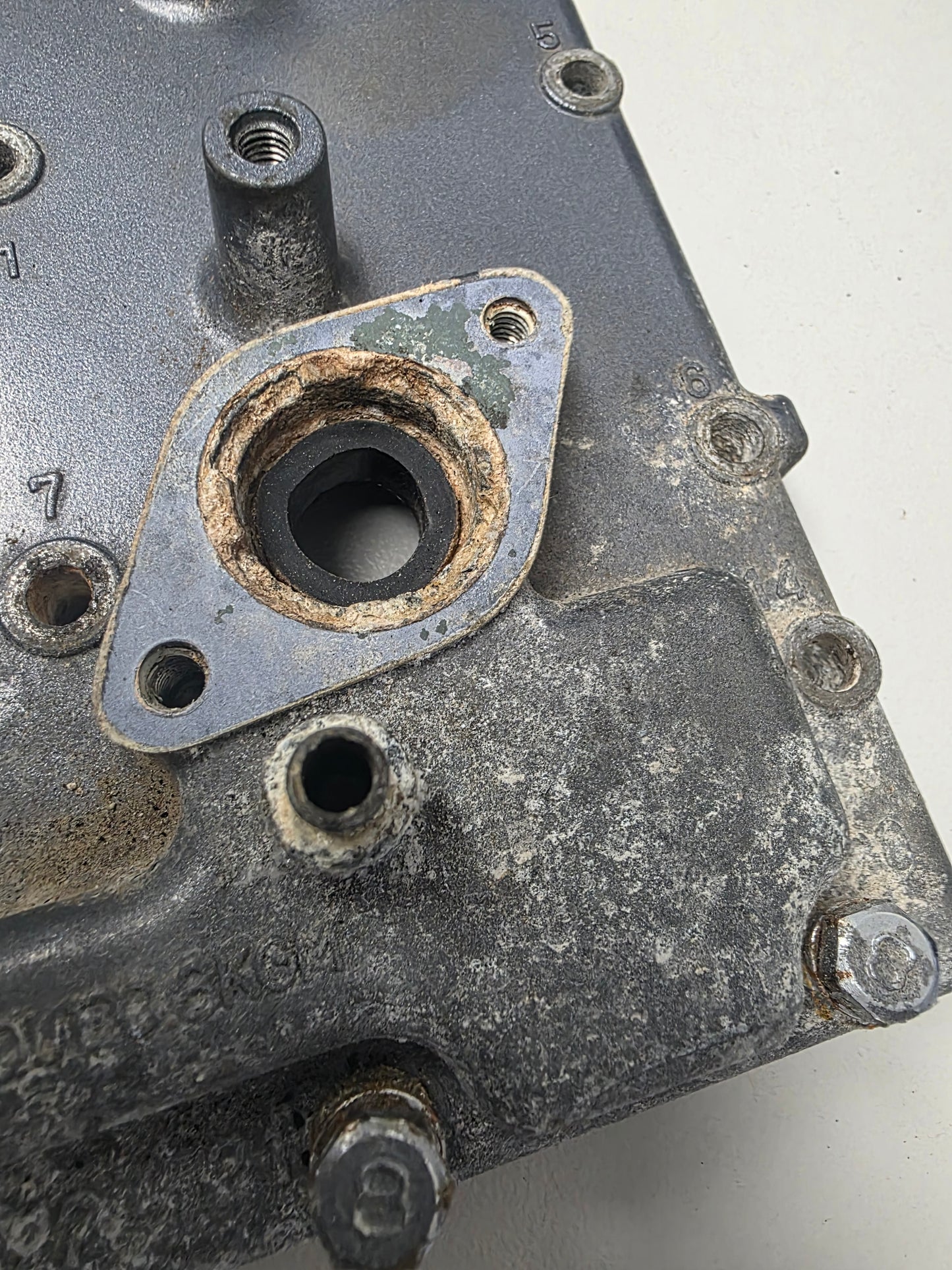 6N7-41113-00-1S Yamaha 115CETO Exhaust Outer Cover | Genuine Used Part