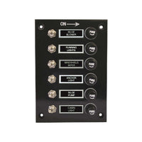 700181 Panel Switch 6 Gang Black | Marine Electrical Part