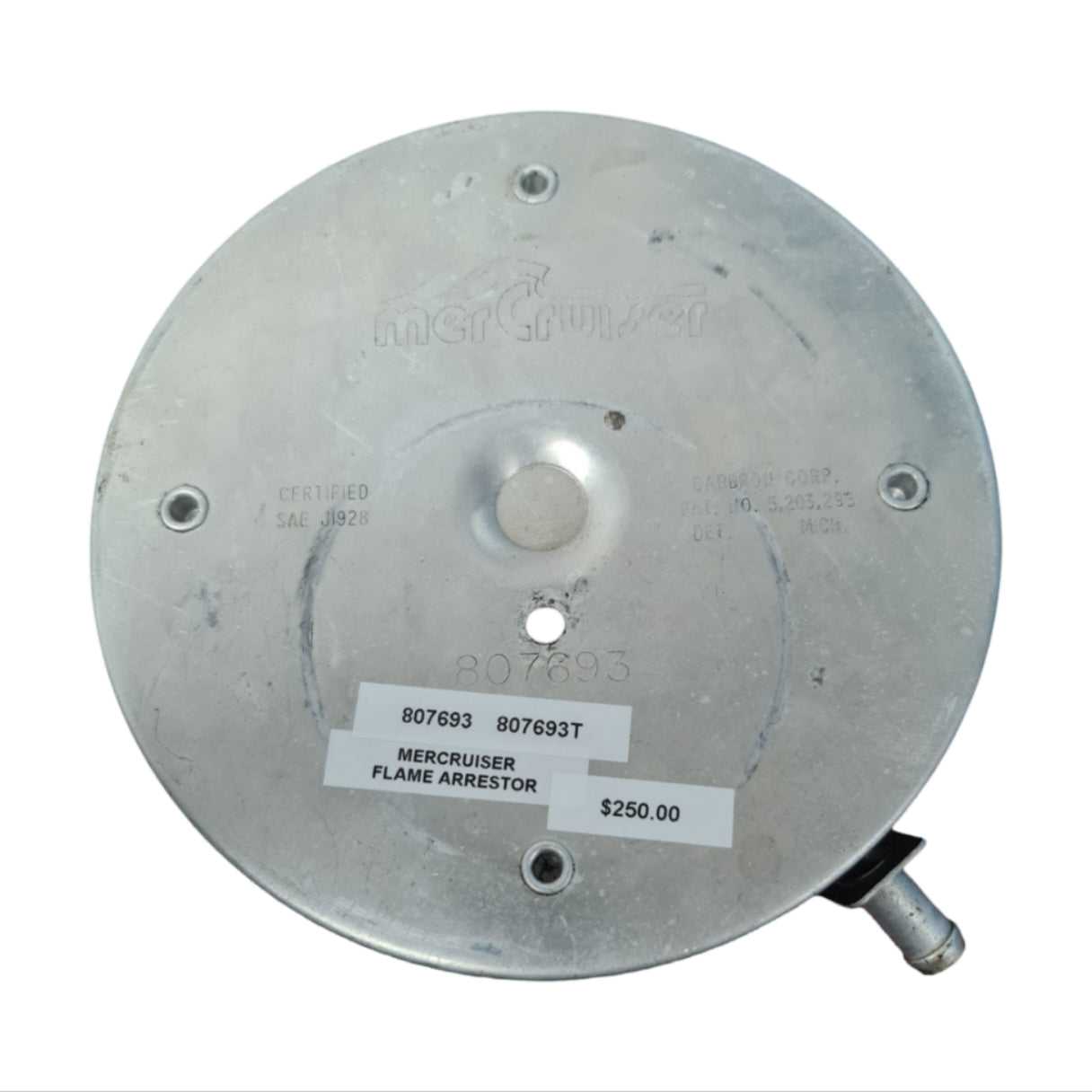 807693 807693T Mercruiser Flame Arrestor | Genuine Used Part