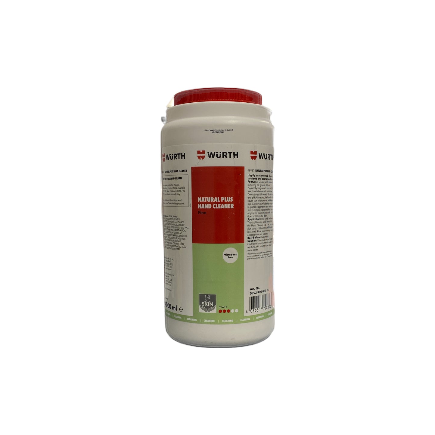 0893900000 Natural plus hand cleaner 4L | Genuine Wurth Product