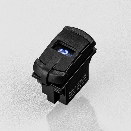 DUALUSB-VLT-ROCKER DUAL USB 4X4 VOLT METER GAUGE MONITOR