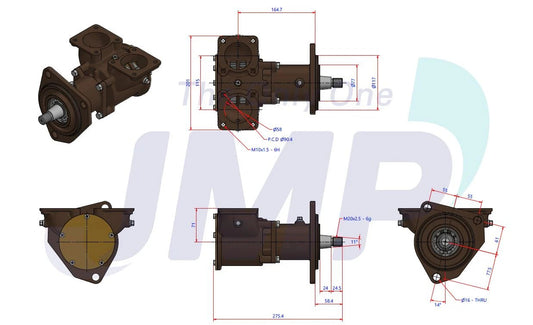 JPR-V5000 Volvo Penta TAMD 162/163/165 Seawater Pump vlv3837935, JPR-V5000 Replacement