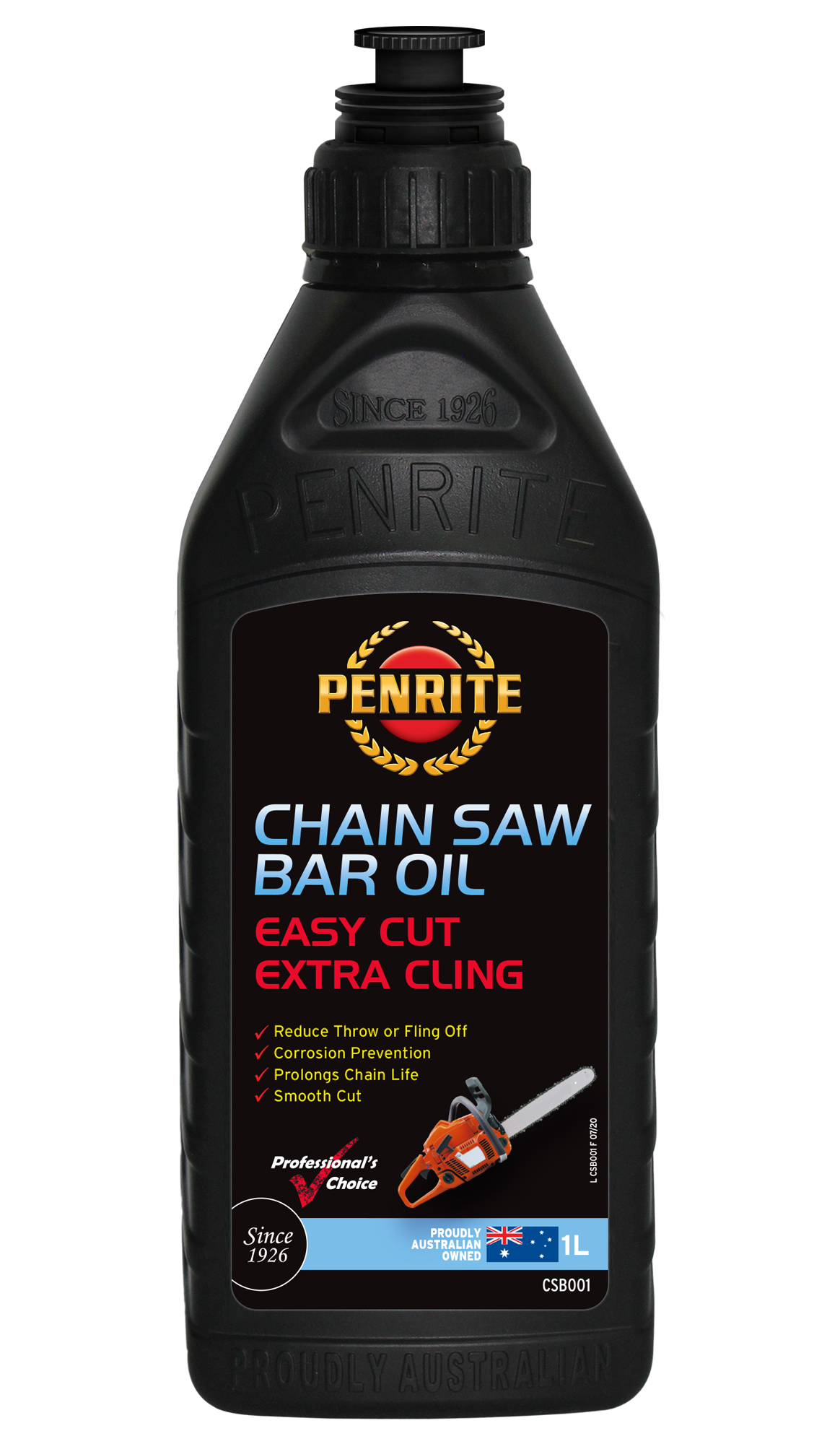 CSB001 Penrite Chainsaw Bar Oil 1L | Genuine Penrite Lubricants