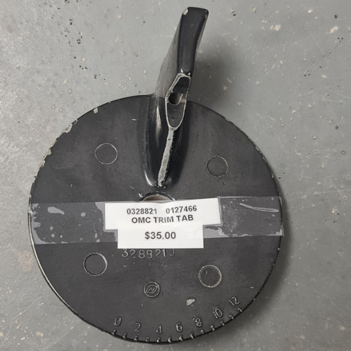 0328821 0127466 OMC Trim Tab | Genuine Used Part
