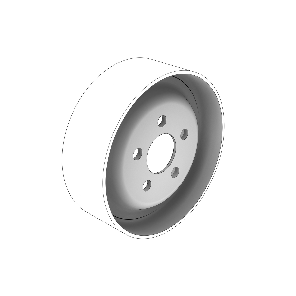 20524754 Pulley | Genuine Volvo Penta Part - photo 2 of 2