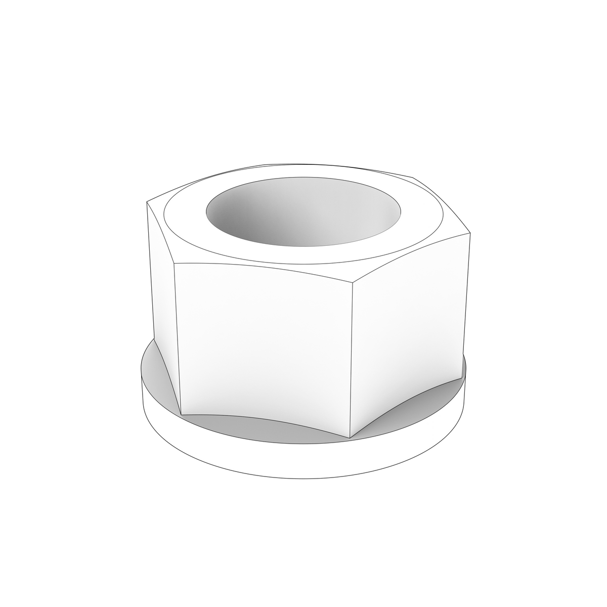 981152 Flange Nut | Genuine Volvo Penta Part - photo 2 of 2
