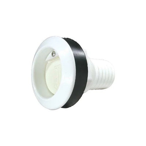 192480 Thru-Hull Plastic Scupper - Soft Rubber Flap