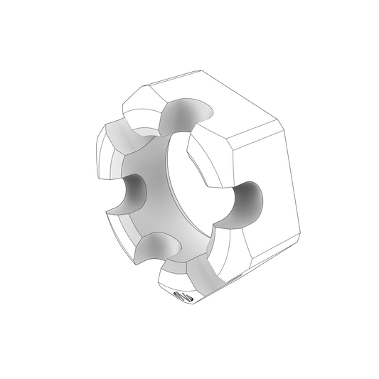 22885952 Castle Nut | Genuine Volvo Penta Part - photo 2 of 2