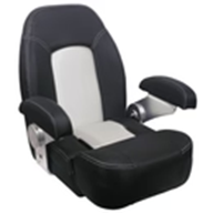 632282 Axis HM58 Deluxe Flip Up Boat Seat Carbon Black/Red Stitching | Boat Seating