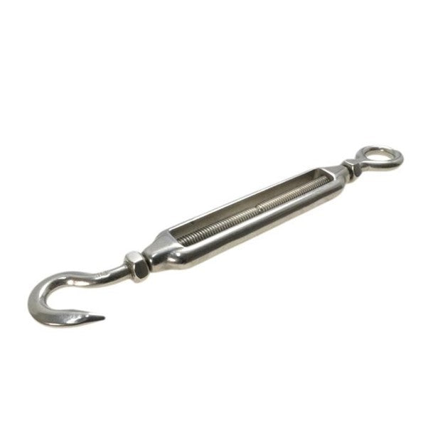 SS311HE-06 Stainless Steel Turn Buckle 6mm - Ends HOOK/EYE | Marine Deck Hardware