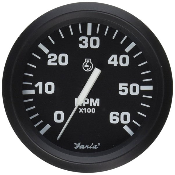 204500 Faria Euro Tacho 6000rpm Inboard | Genuine Faria Gauge