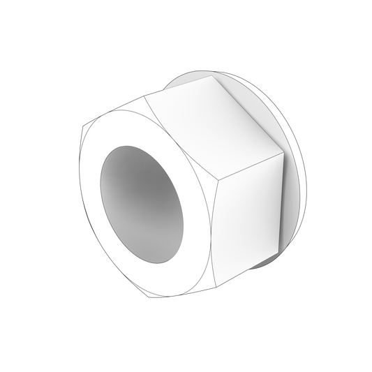 983717 Hexagon Nut | Genuine Volvo Penta Part - photo 2 of 2