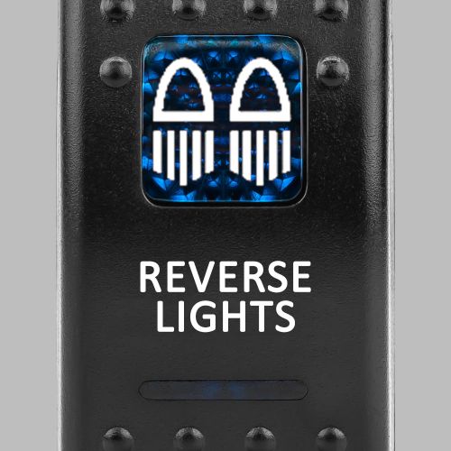 ROKSWCH-REV Rocker Switch for 4x4 Reverse Lights Back Lit Blue | Genuine STEDI Product