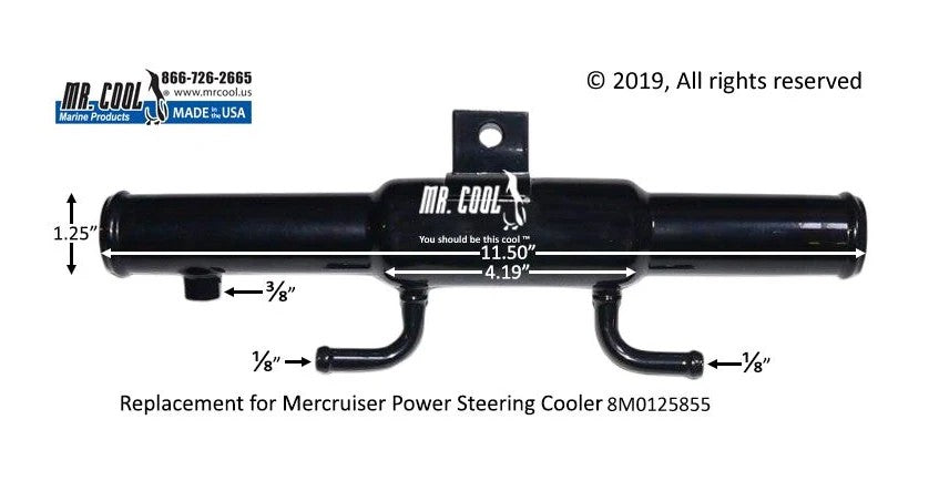 8M0125855 Aftermarket Mercruiser Power Steering Cooler | Sawley's Select Marine Parts