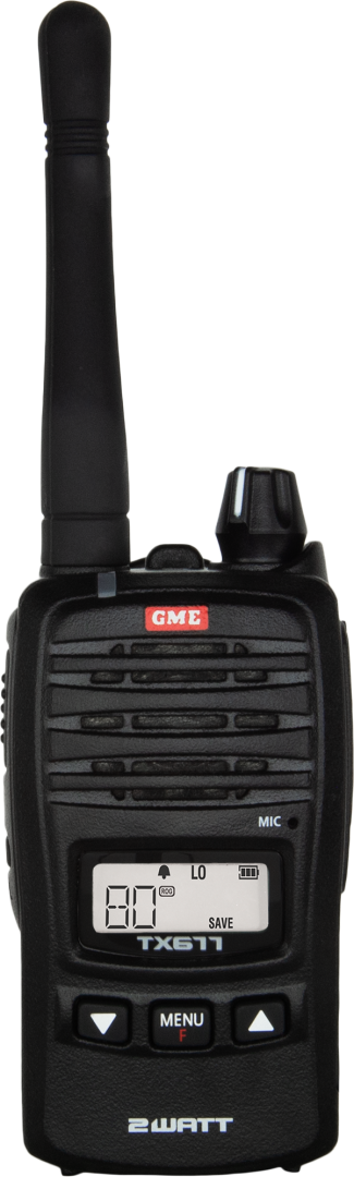 TX677 2 Watt UHF CB Handheld Radio | Genuine GME Electronics