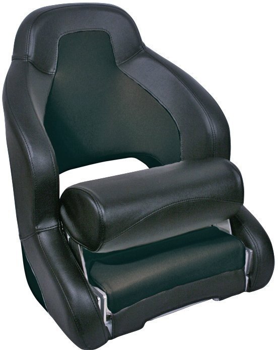 632233 Axis H52 Flip Up Compact Boat Seat Black/Carbon Black | Boat Seating