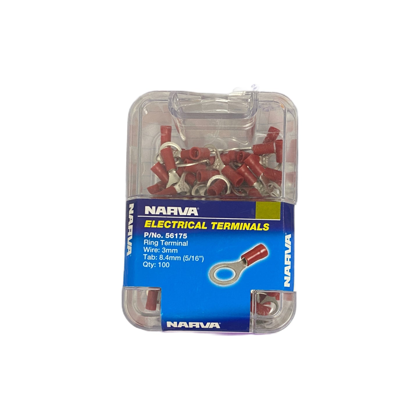 56175 Narva Ring Terminal Red (100pk) | Genuine Narva Electrical