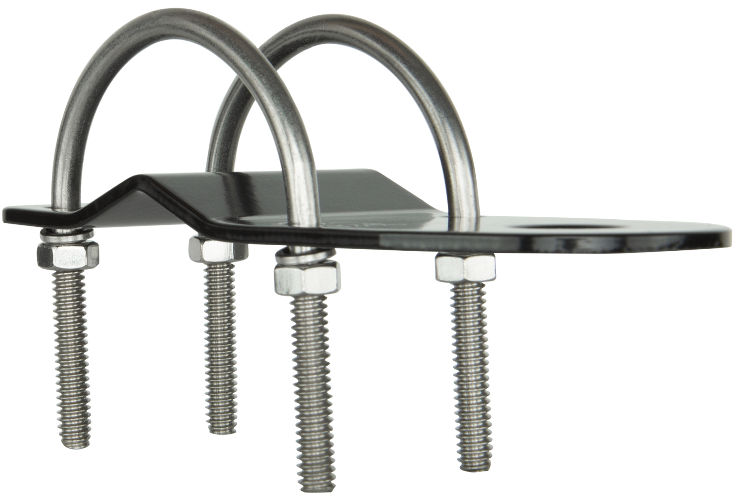 MB408B 3mm Bull Bar Bracket with "U" Bolts - Black | Genuine GME Electronics