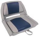 638502 Explorer Padded Folding Boat Seat with Grey/Blue Pads | Boat Seating