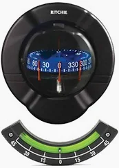 673750 Ritchie Venture Bulkhead Mount Compass | Marine Compass