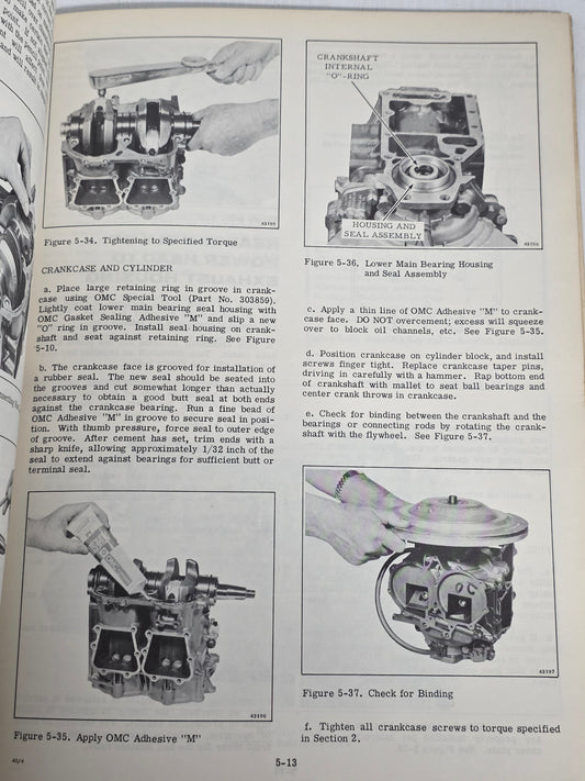 1974 Johnson 40HP Service Manual | Genuine Used Manual