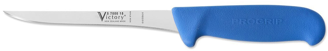 2700015200 Victory Knives Flexible Straight Boning Knife Progrip Blue - 15cm | Fishing & Outdoor Knife