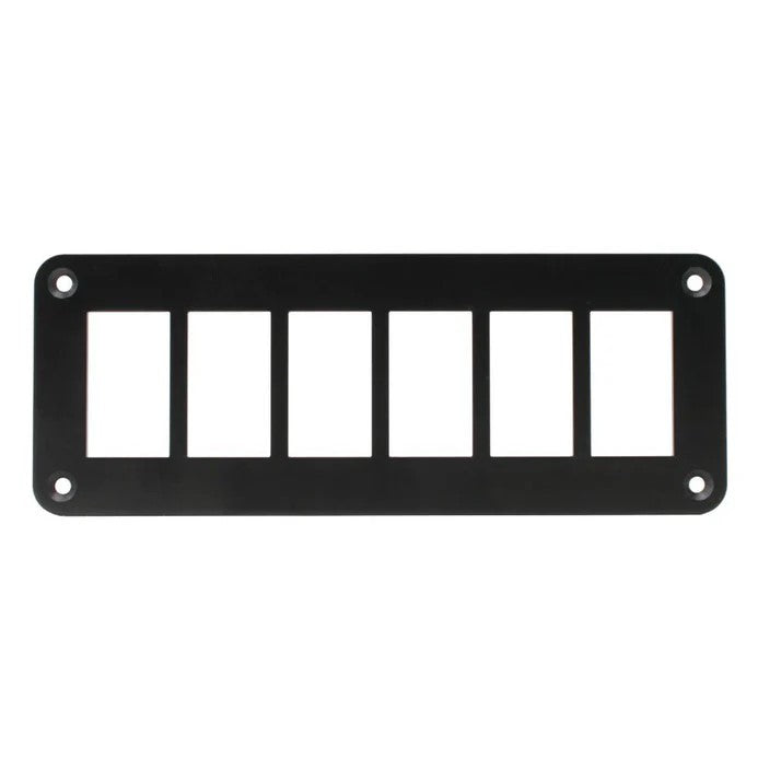 709786 Panel Alum Blk 6 hole | Marine Electrical Part
