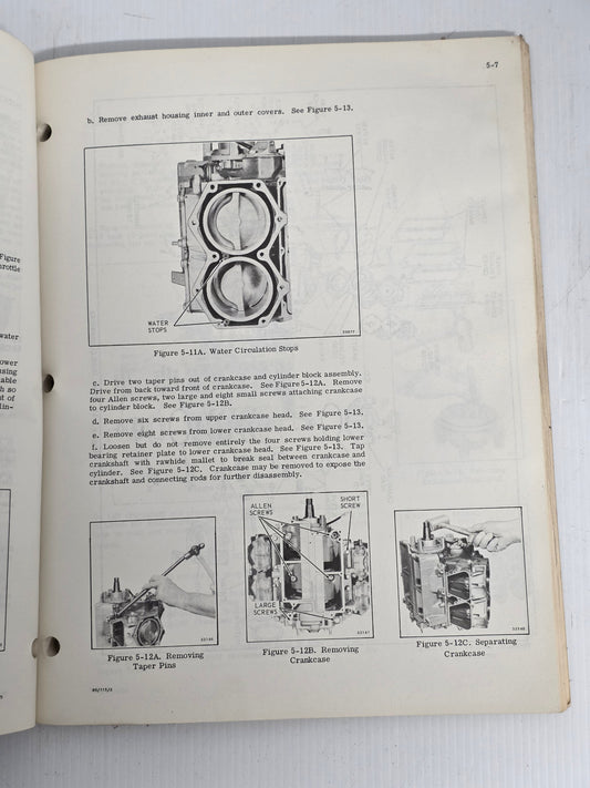 1974 Johnson 115HP Service Manual | Genuine Used Manual