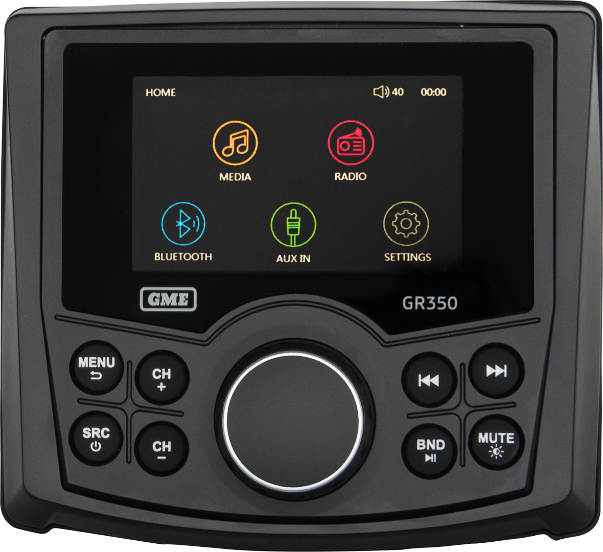 GR350BTB Bluetooth AM/FM Marine Stereo - Black | Genuine GME Electronics