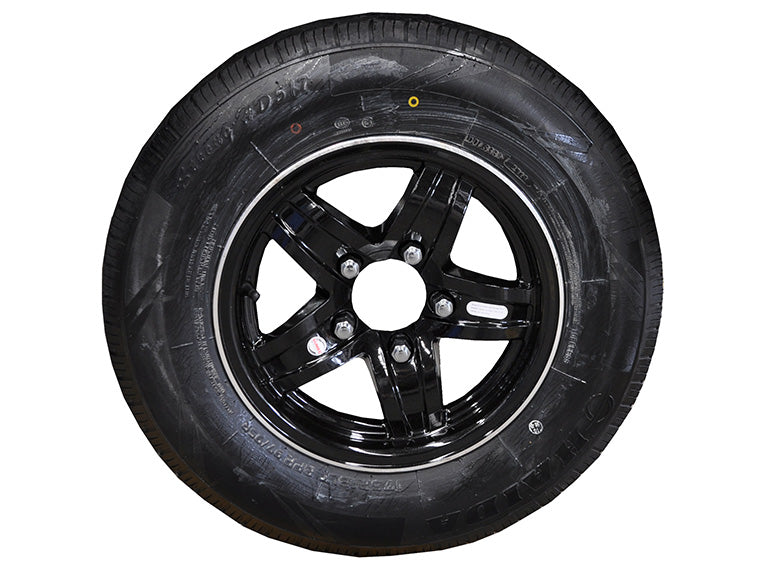 1395 Dunbier PUMA 13" Black Alloy Wheel (RIM ONLY - NO TYRE)