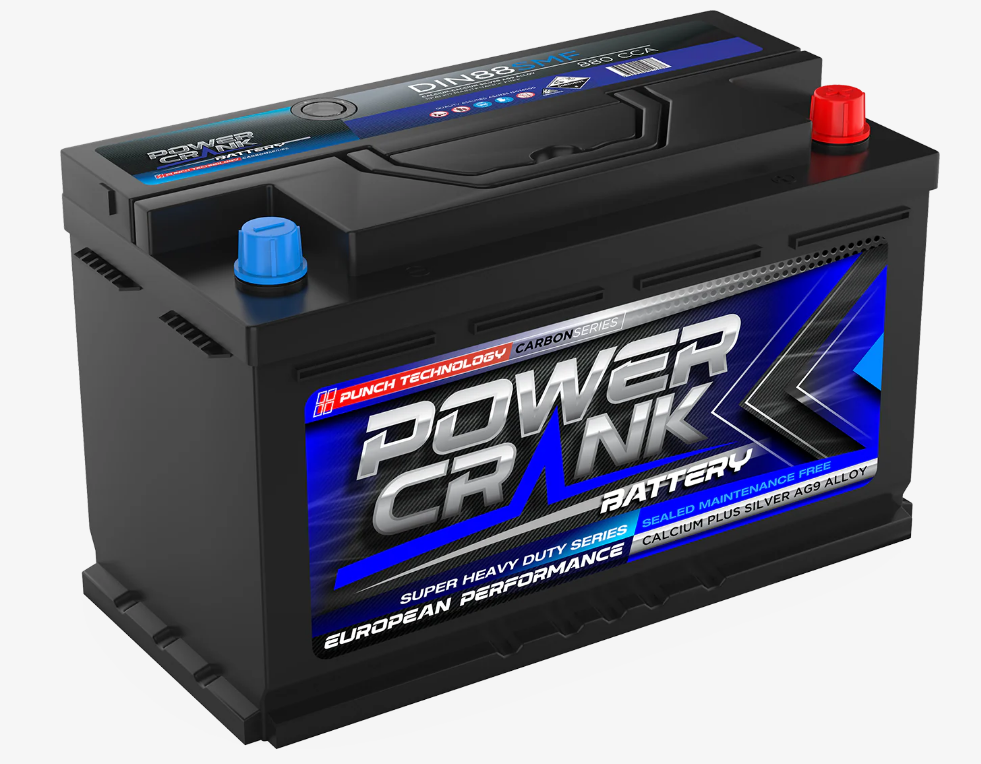 DIN88SMF Power Crank 880 CCA Battery | European Series