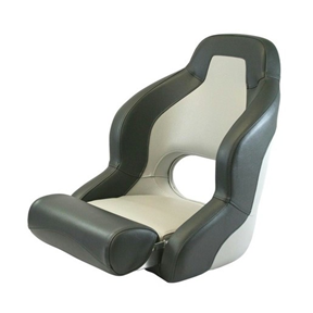 632230 Axis H52 Flip Up Compact Boat Seat Grey/Charcoal | Boat Seating