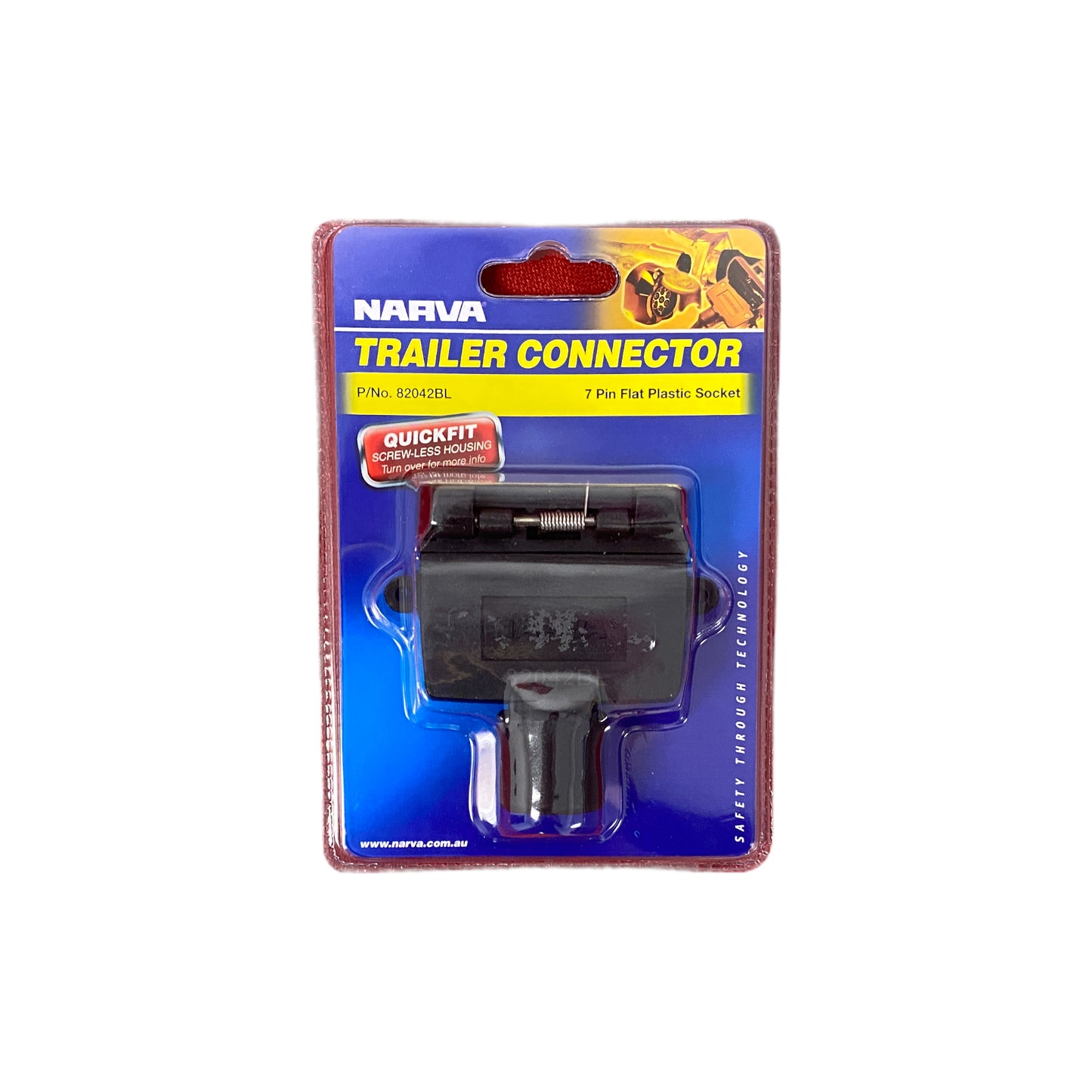 82042BL Narva 7 Pin Flat Plastic Socket | Genuine Narva Electrical