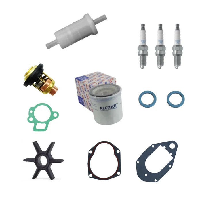 Aftermarket Mercury 40HP Carb 3-Cylinder (1B227000-1B344306) (1C000001-1C018826 & Up) LONG SHAFT 2:1 Ratio Service Kit | Sawley's Select Marine Parts