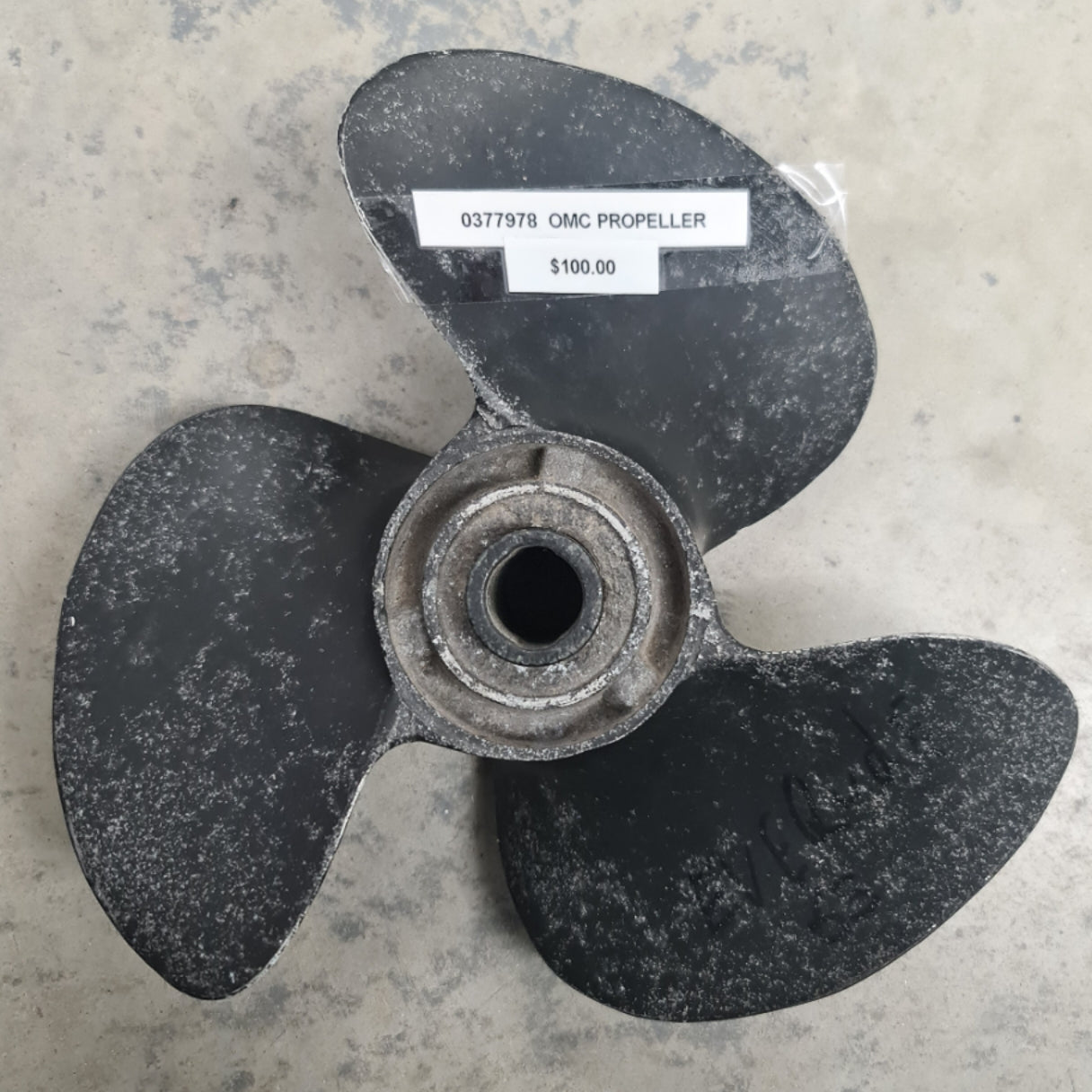 0377978 Evinrude/Johnson 10 x 11 Pin-Drive Aluminium Propeller | Genuine Used Part
