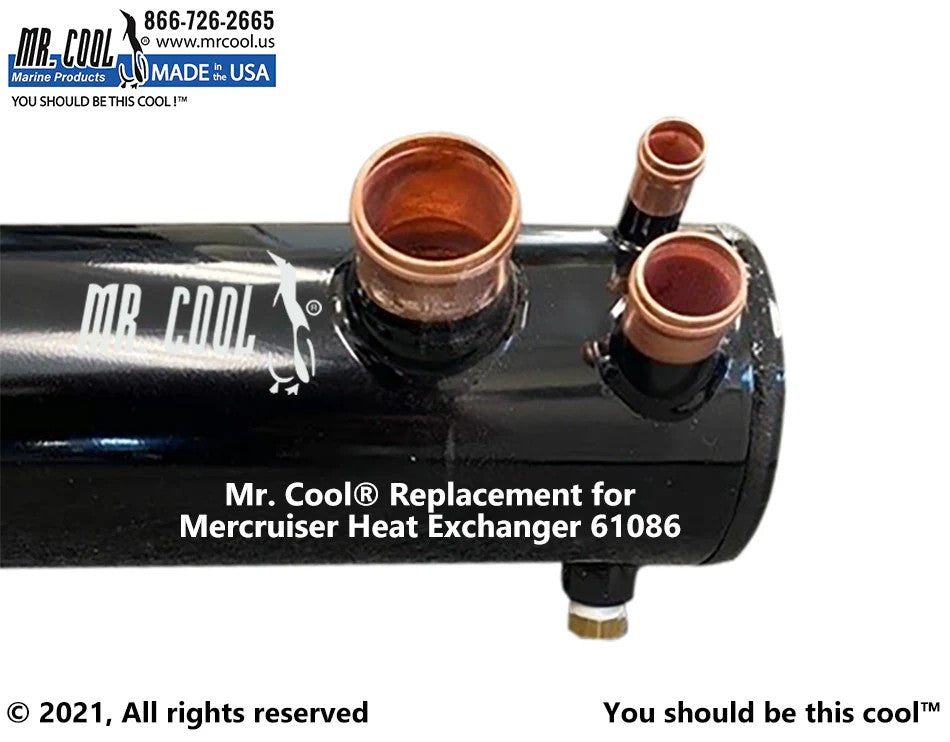 61086A7 Aftermarket Mercruiser 3.0L Heat Exchanger | Sawley's Select Marine Parts
