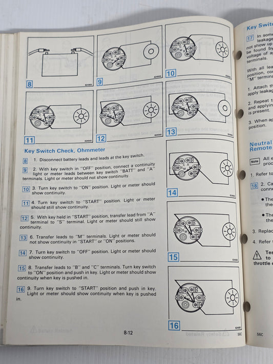 1986 Johnson CU 60 through 75 Models Service Manual | Genuine Used Manual