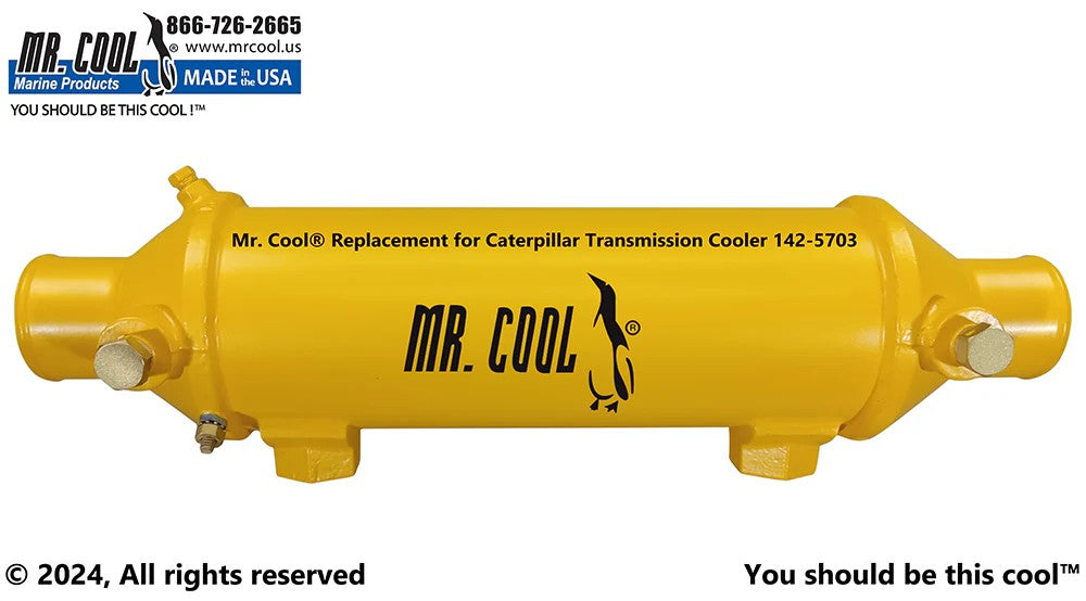 142-5703 Aftermarket Caterpillar Transmission Cooler 3406, C15 | Sawley's Select Marine Parts