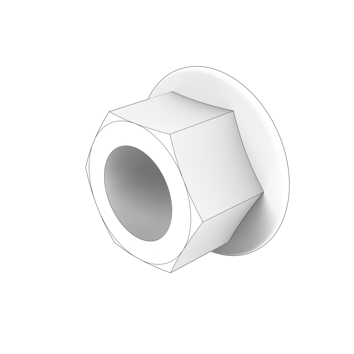 990953 Flange Lock Nut | Genuine Volvo Penta Part