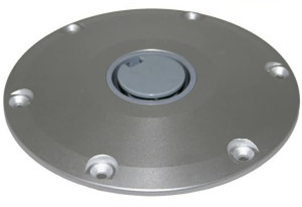 640753 Eastsun 9" Aluminium Plug in Round Base Suits 2 3/8" Posts | Boat Seating