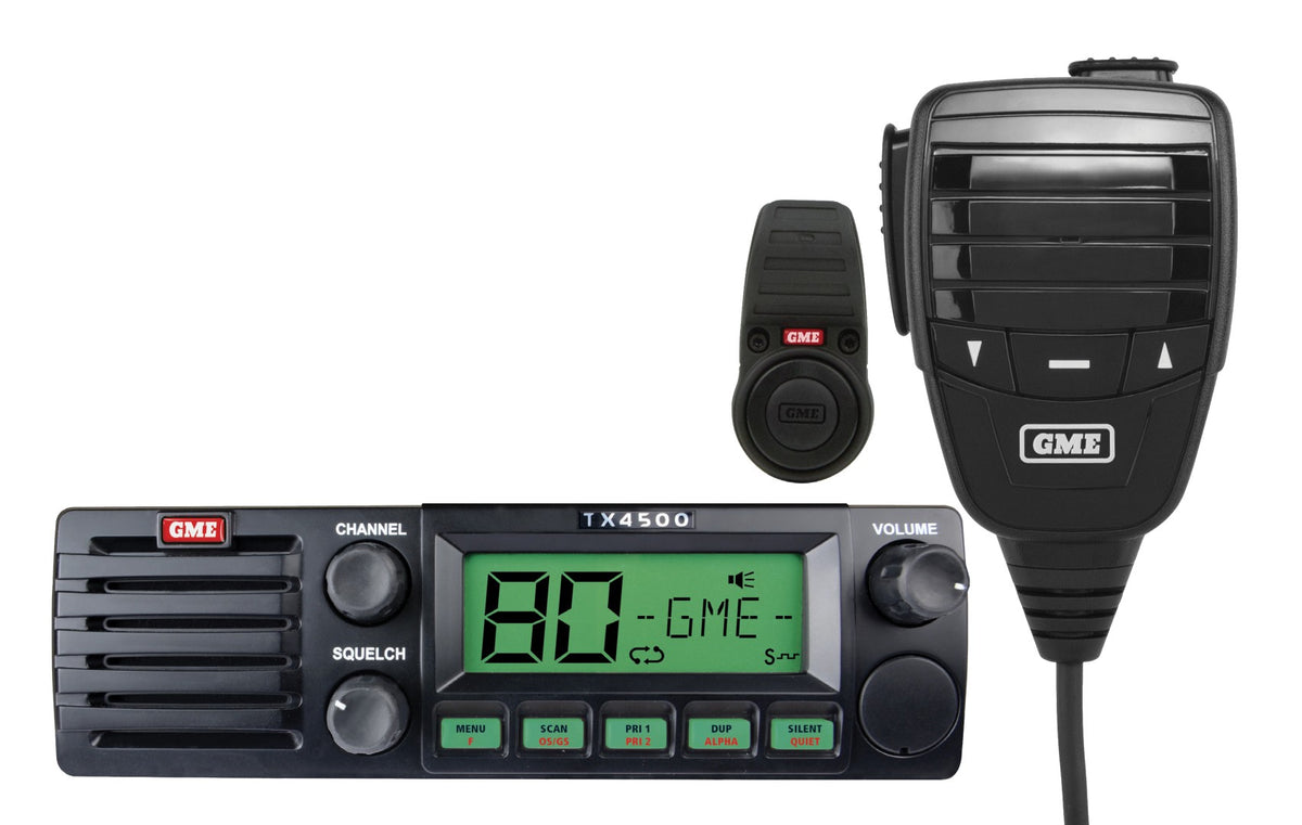 TX4500WS2 5 Watt DIN Mount UHF CB Radio with Wireless PTT & ScanSuite | Genuine GME Electronics