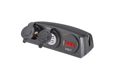 81191BL Narva Accessory Sockets with Volt Meter | Genuine Narva Electrical