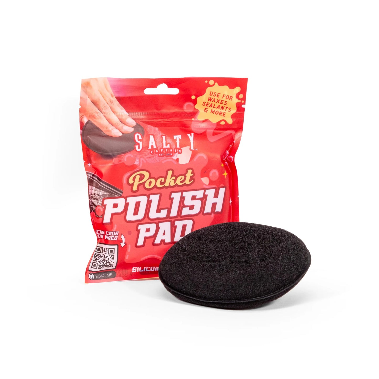 Pocket Polish Pad - Wax-On Applicator | Genuine Salty Captain Product