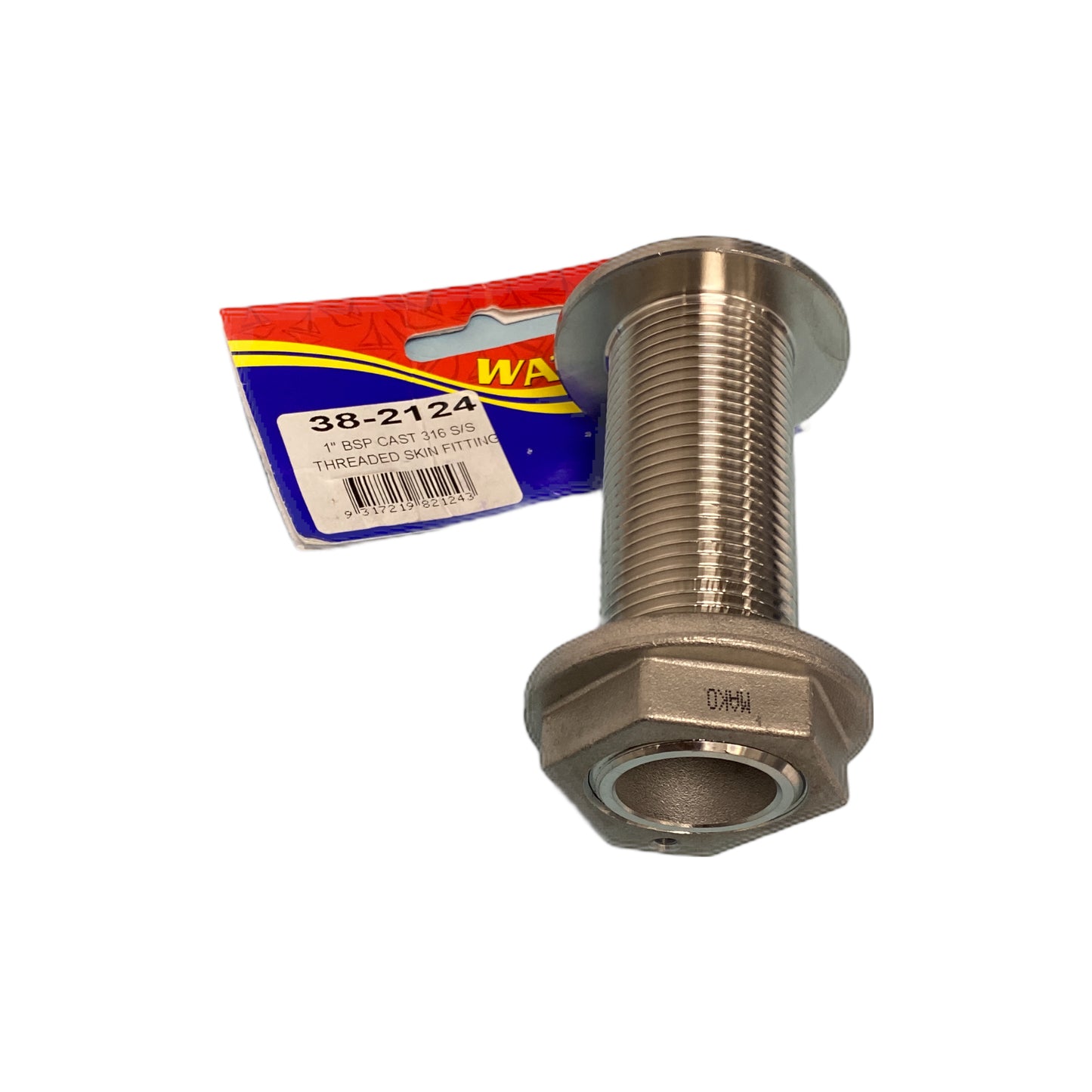 382124 Skin Fitting 1" | Marine Deck Hardware