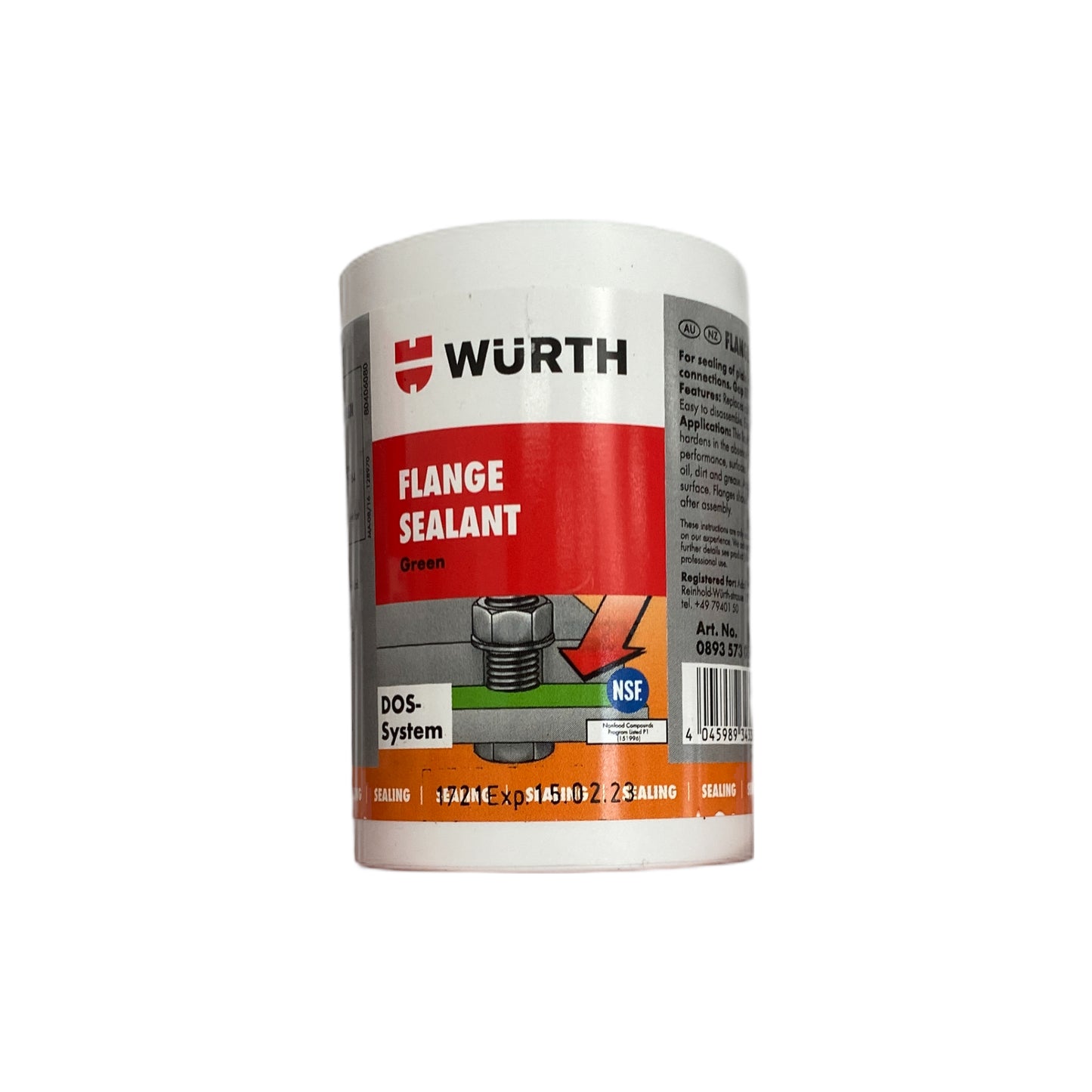 0893573050 Flange sealant-green | Genuine Wurth Product
