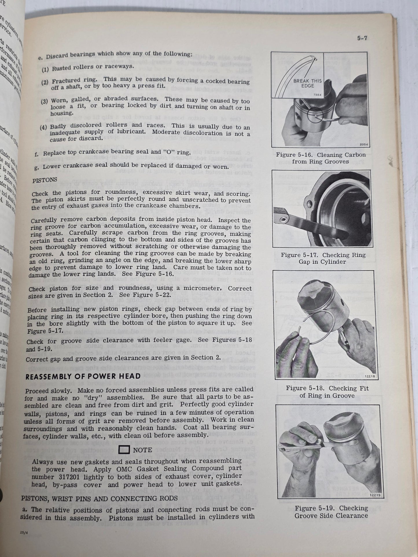 1974 Johnson 25HP Service Manual | Genuine Used Manual