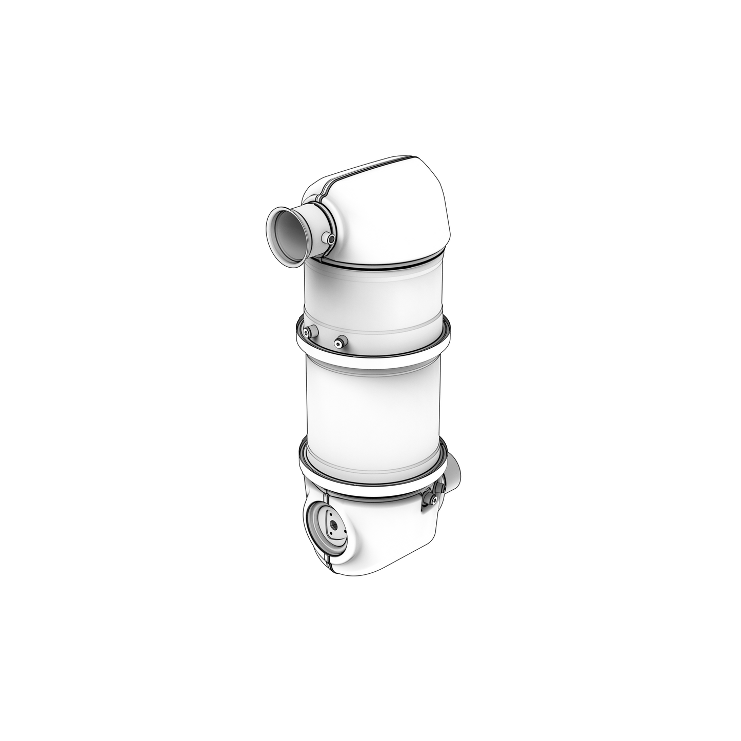 24465828, Muffler | Genuine Volvo Penta Part